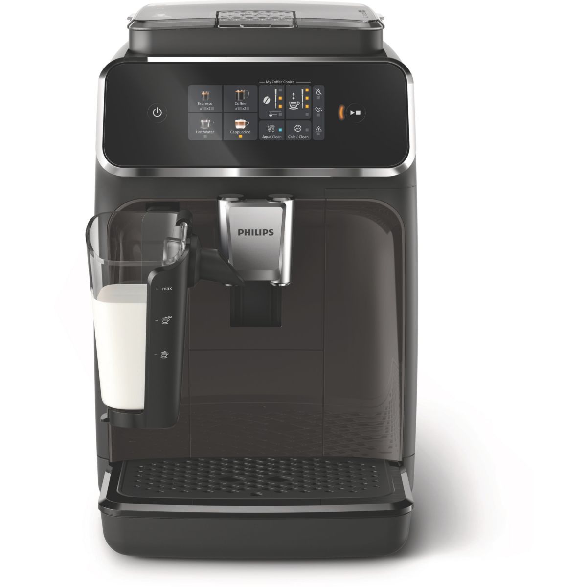 Expresso Broyeur EP2334/10 Machine à café à grain Silent Brew Série 2300 LatteGo couleur unique, PHILIPS