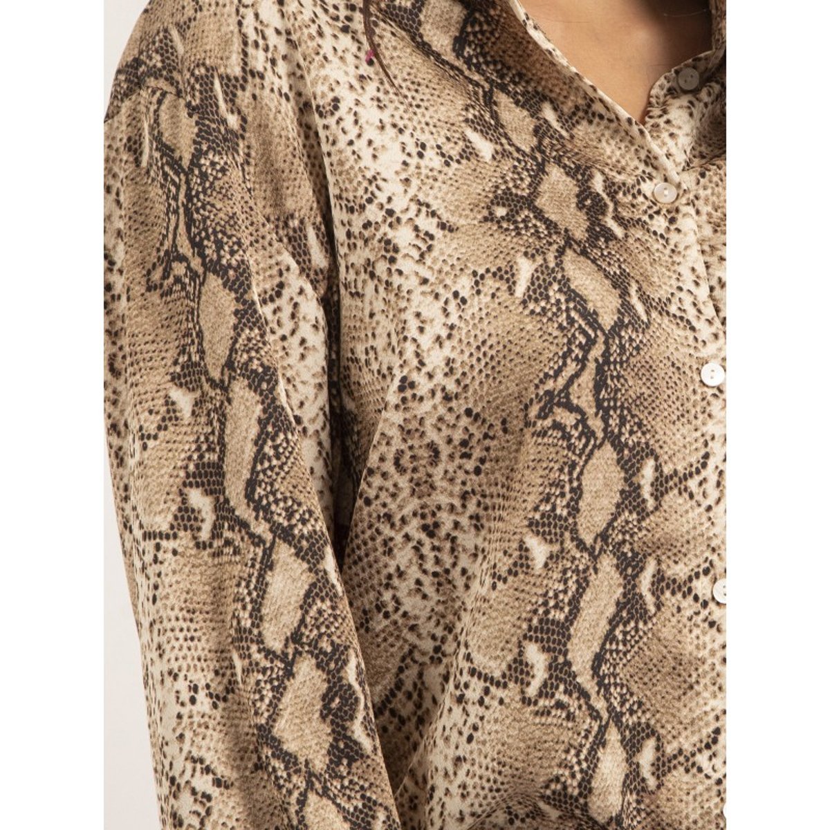 Chemise Motifs Otarina beige, DONA LISA