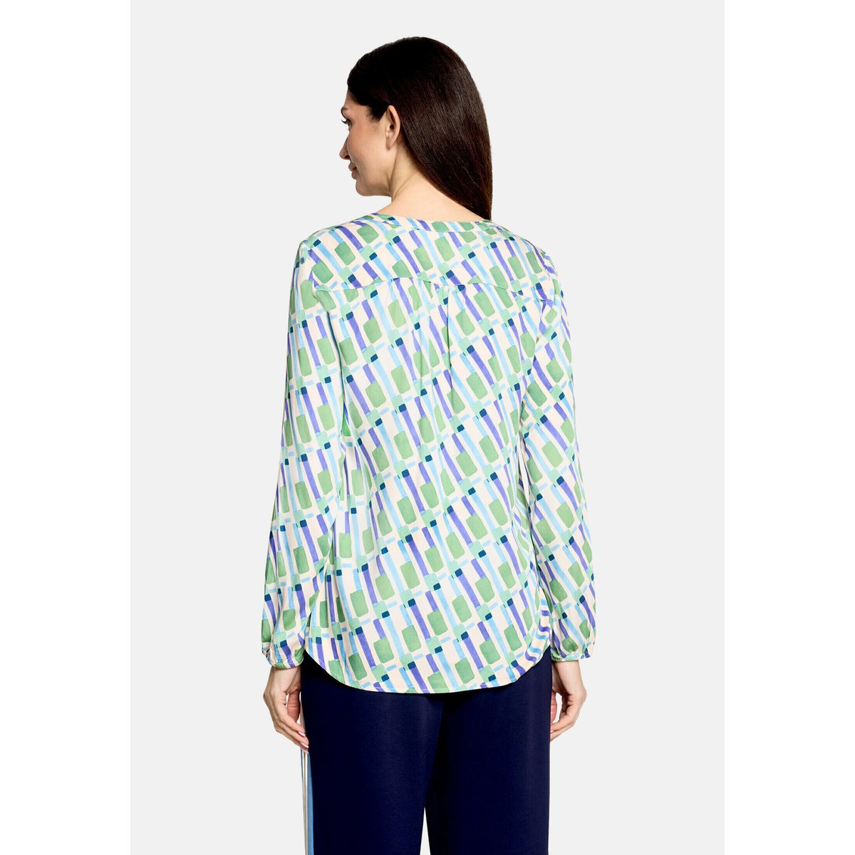 Blouse casual à boutons green/blue, CARTOON