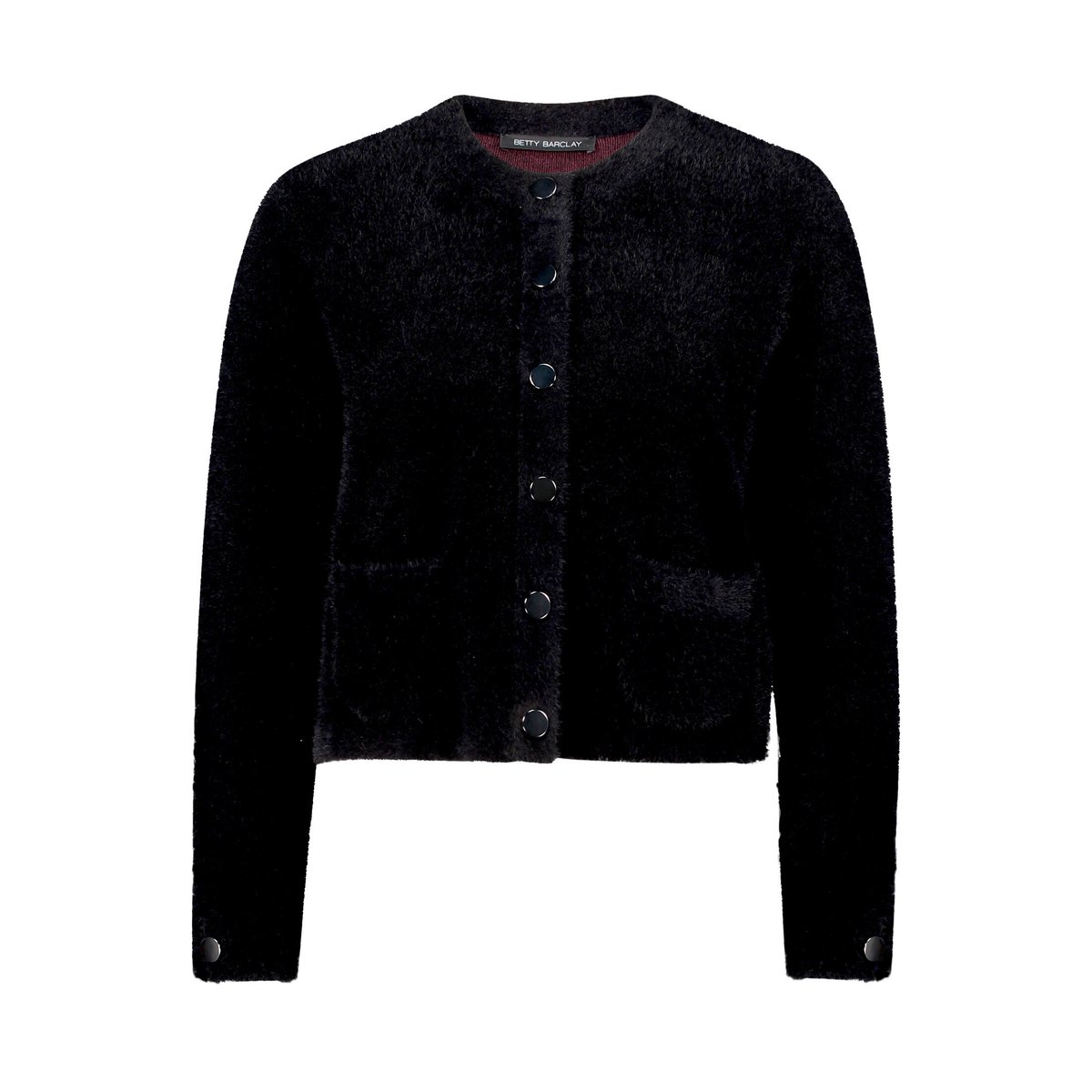 Cardigan en maille à poches plaquées noir, BETTY BARCLAY