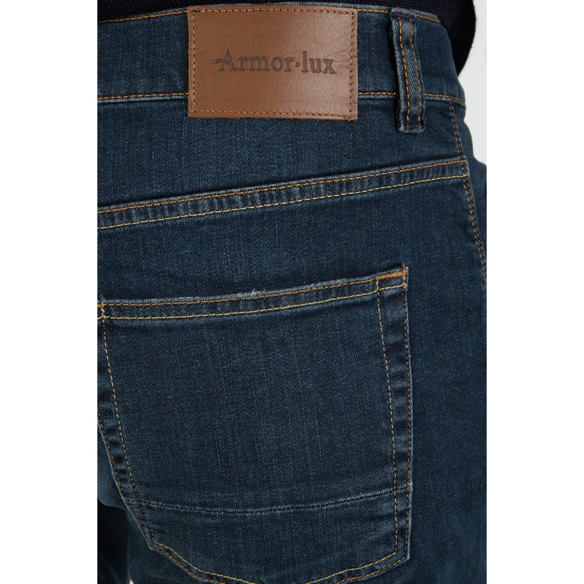Jean coupe regular en coton LOUGRE stone, ARMOR-LUX