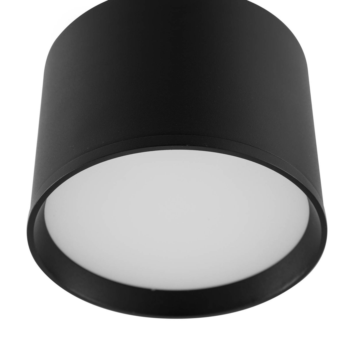 Plafonnier en aluminium moderneLED, Nivoria noir, LINDBY
