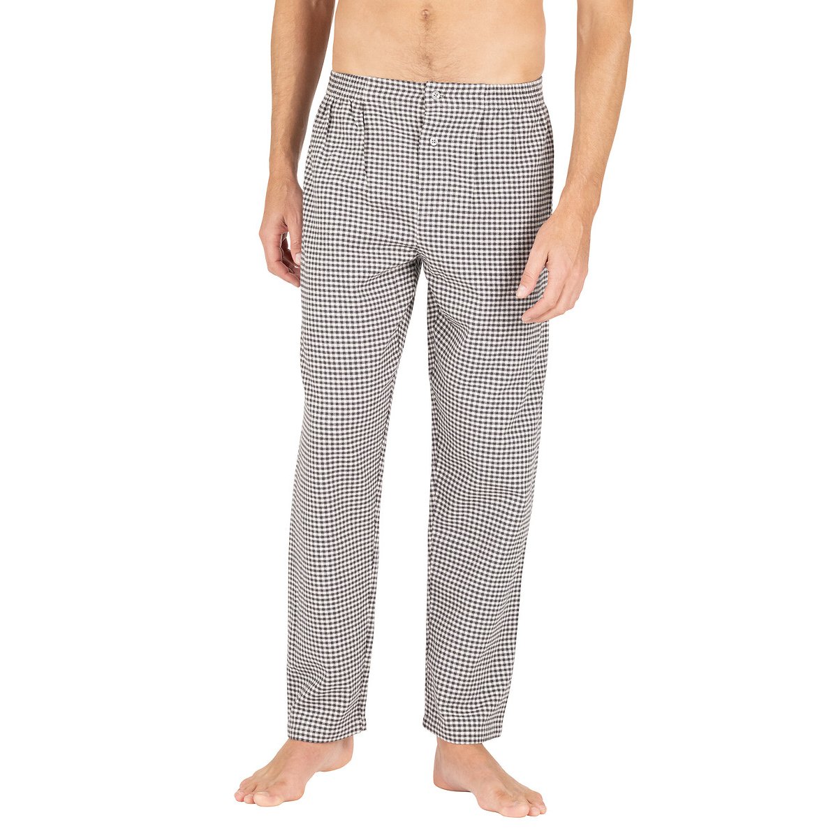 Pyjama col chemise vichy gris, EMINENCE
