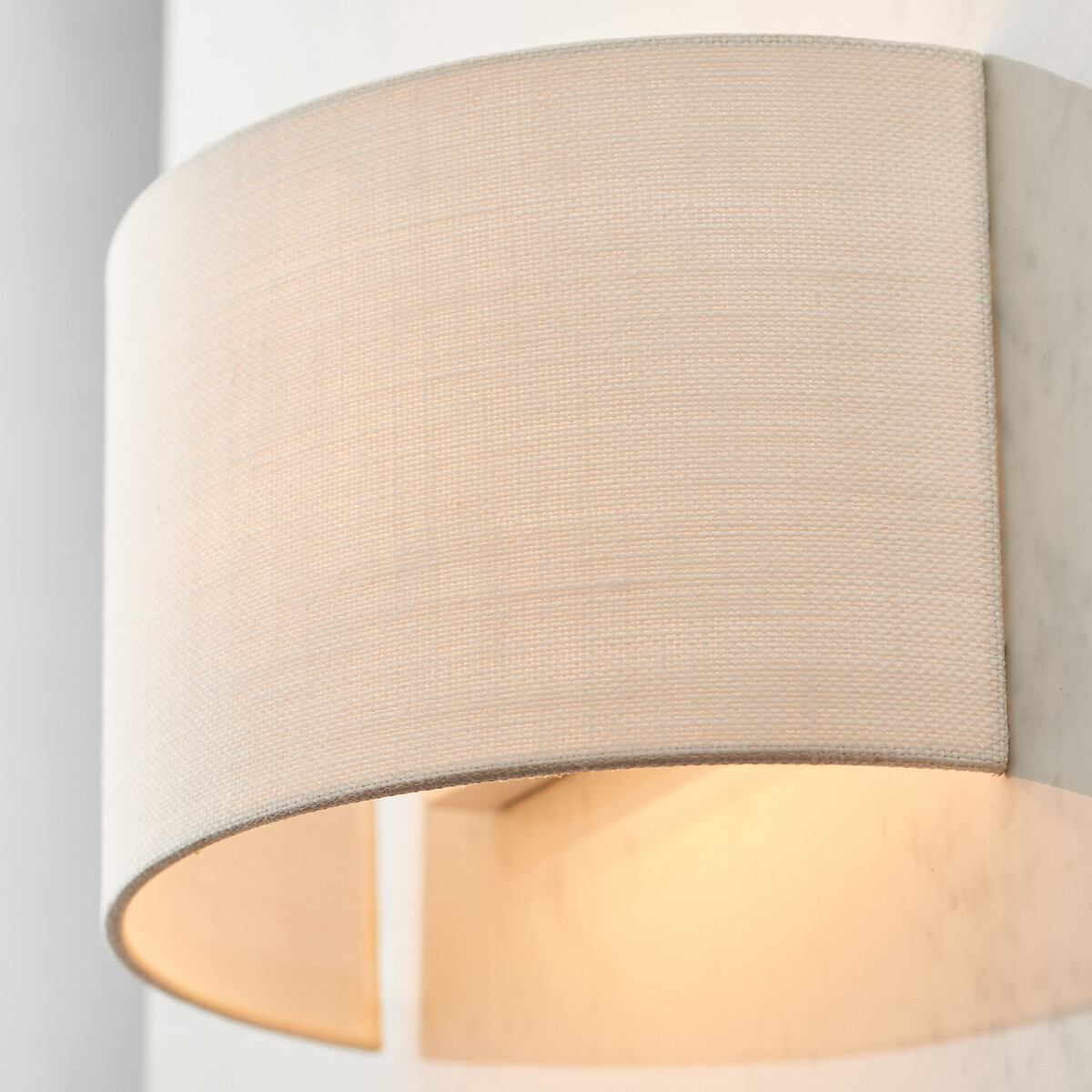 Ollie Linen Wall Light white, SO'HOME