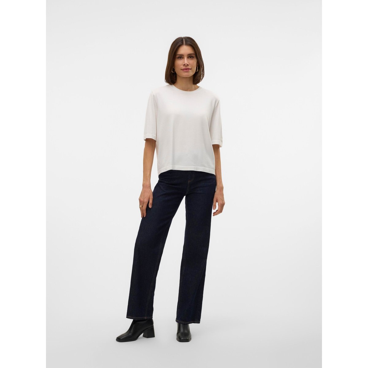 Pull En Maille snow white, VERO MODA