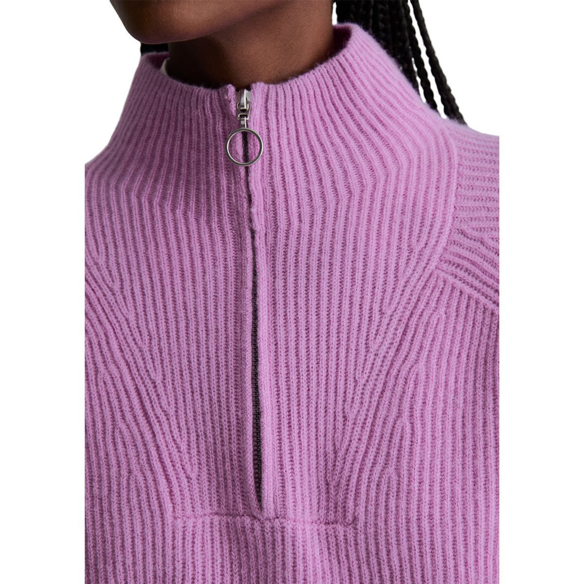 Pull à col roulé en laine mérinos, coupe classique au toucher doux blanc, MARC O’POLO DENIM