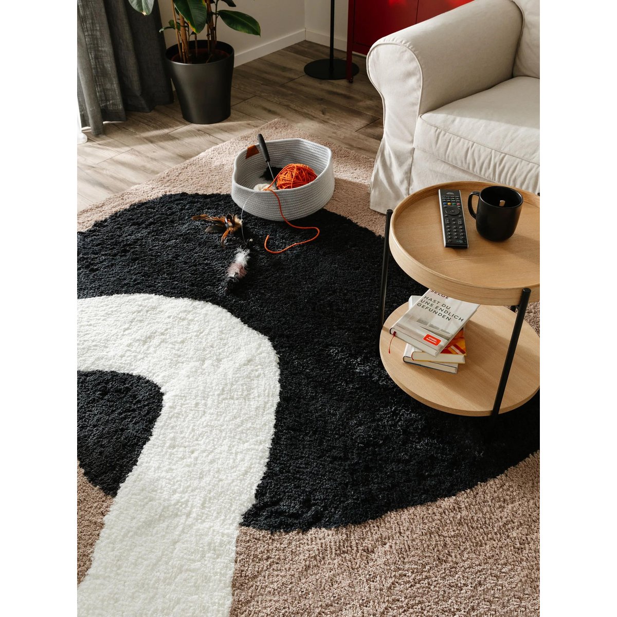 Tapis à poils longs LOTTA multicouleur, BENUTA