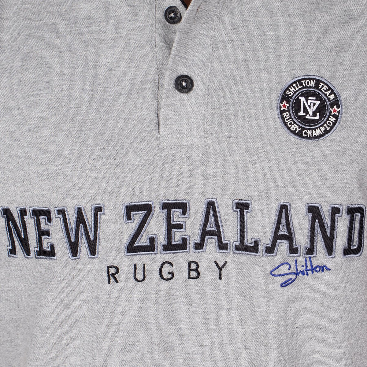 Polo rugby cup NEW ZEALAND gris, SHILTON