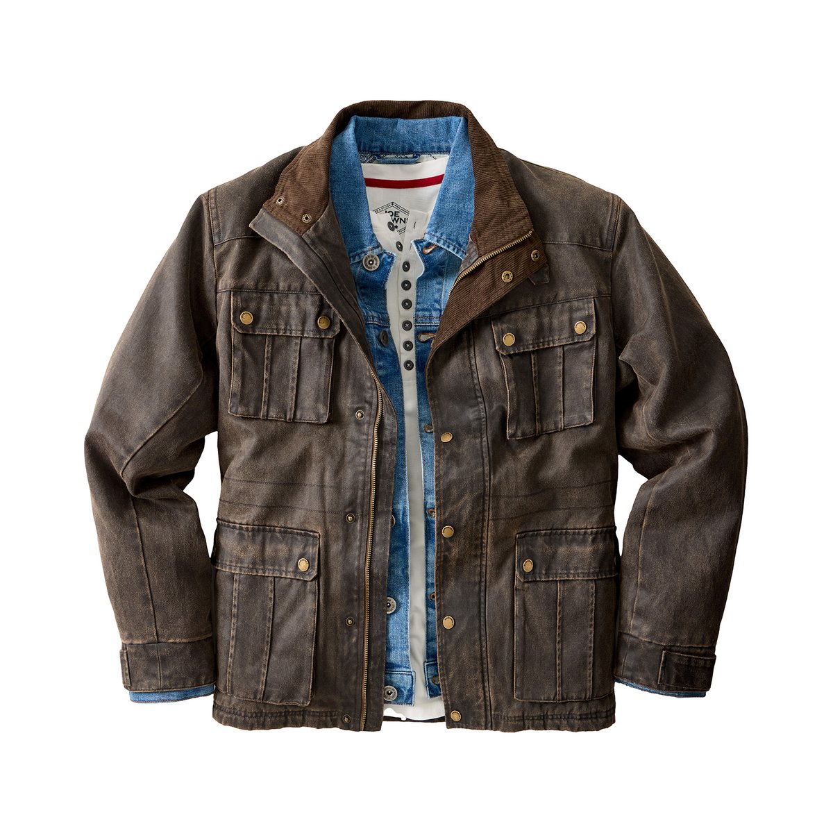 Superbe Veste Cirée marron, JOE BROWNS