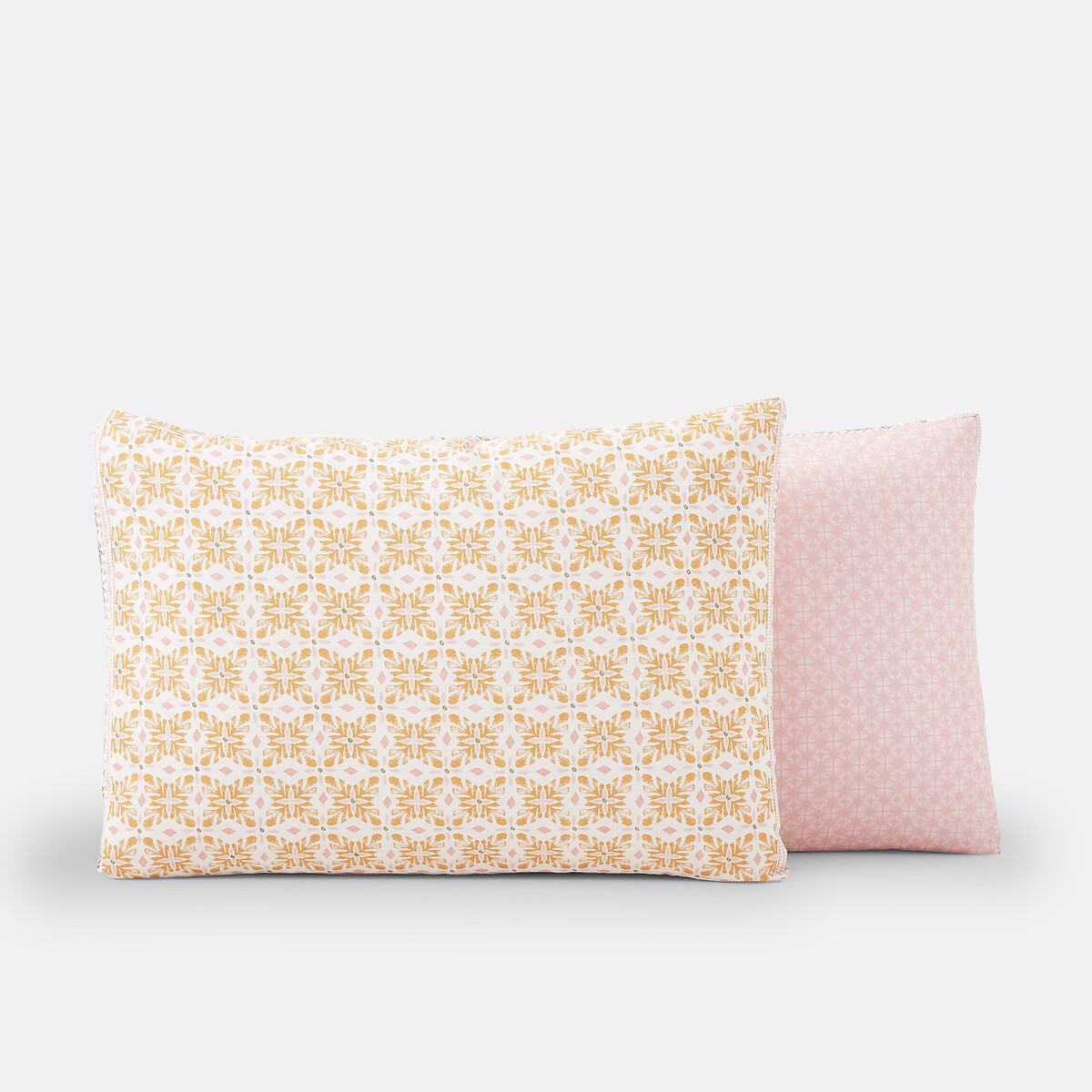 Gardenia Printed Pillowcase yellow print, LA REDOUTE INTERIEURS