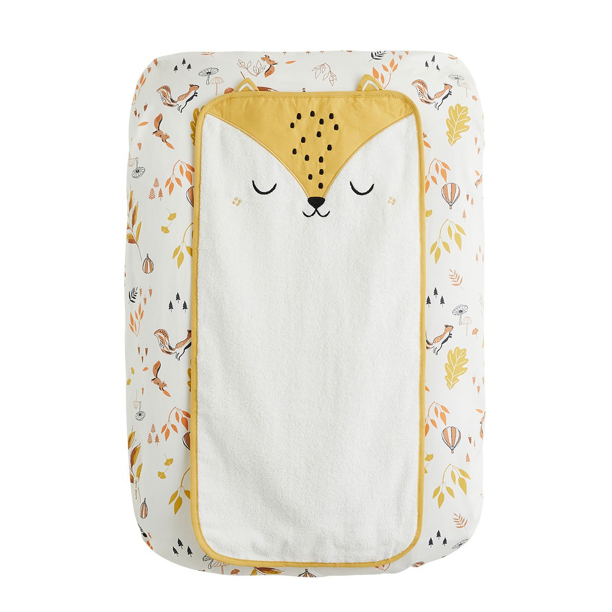 Housse de matelas à langer + 2 tapis de change Merlin ecru, PETIT BEGUIN