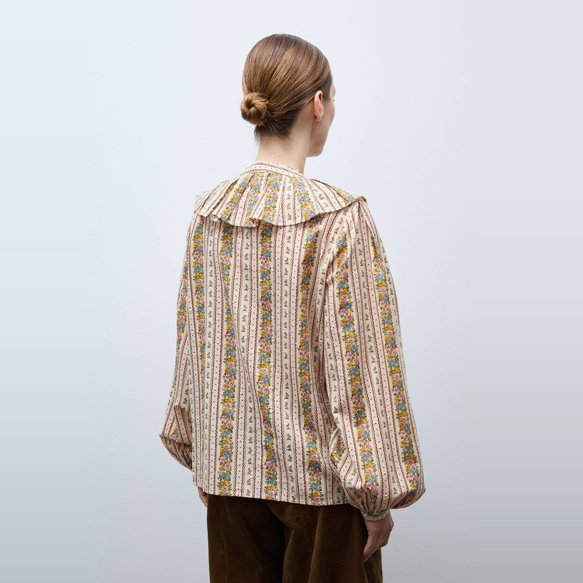 Blouse manches longues imprimée en coton BIO GOTS pleurote, MONOPRIX