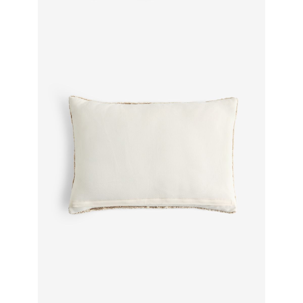 Coussin à imprimé géométrique tufté ivoire, NEXT