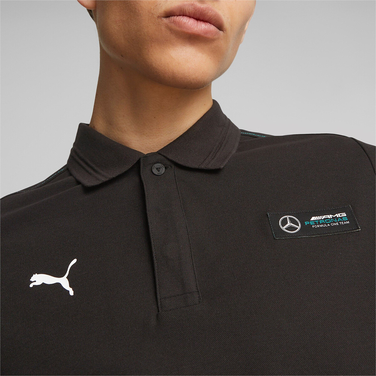 Polo manches courtes Motorsport Mercedes noir, PUMA