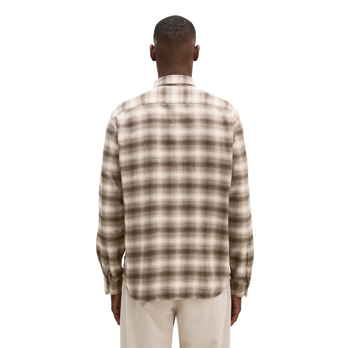 Chemise coupe classique en coton bio et lyocell marron, MARC O'POLO