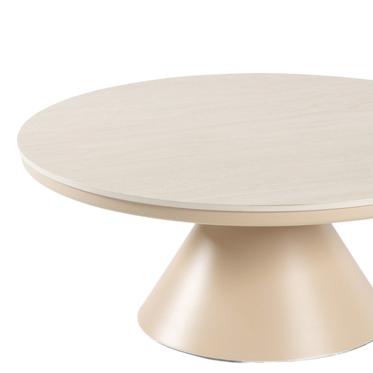 Table basse de jardin en céramique et alu, MENDOZA beige, GESCOVA