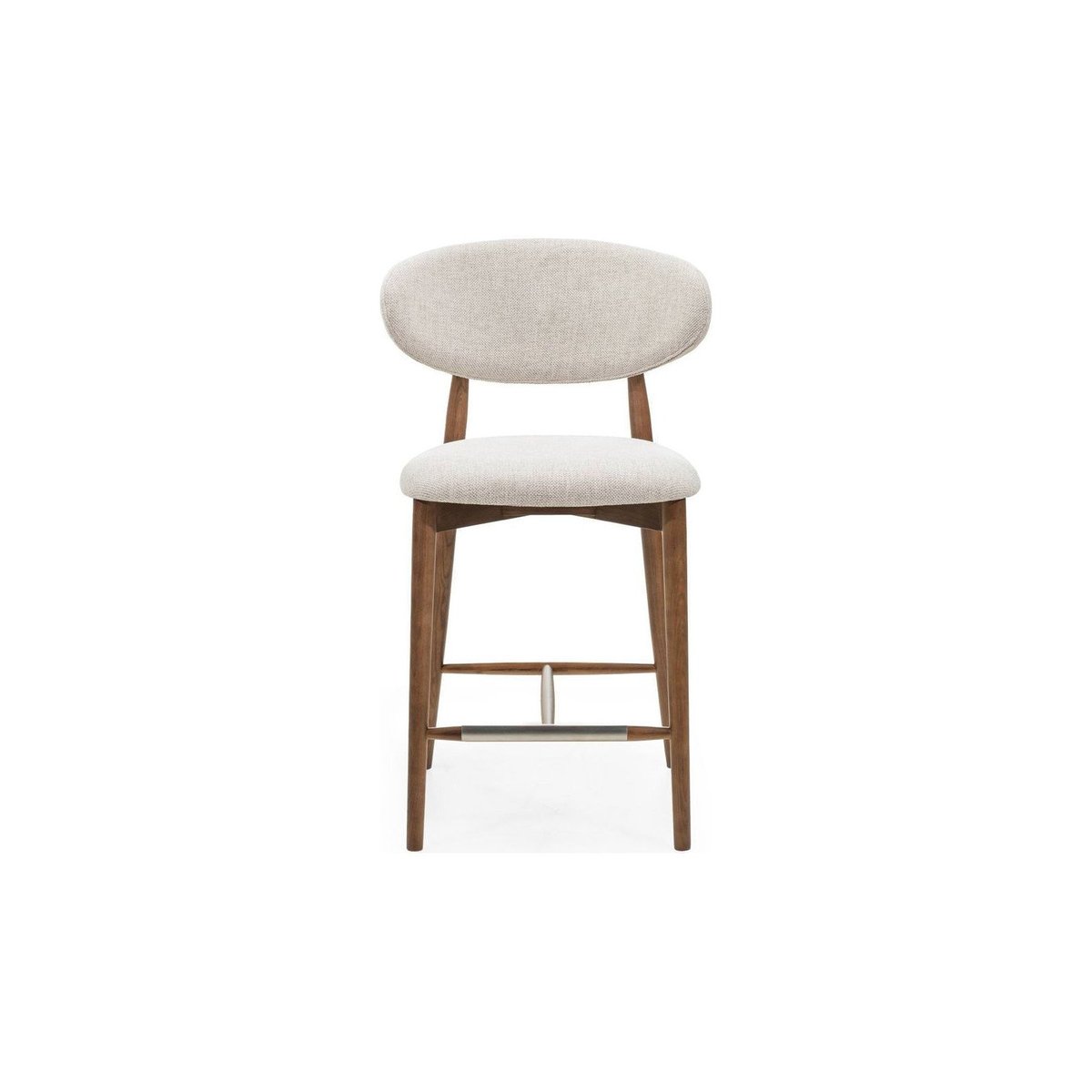 Tabouret de bar collection MIRALI beige et marron chaud, RECOLLECTION