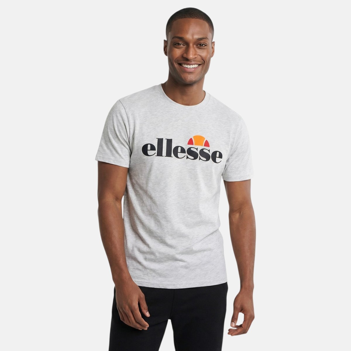 T-shirt manches courtes, col rond DAILY blanc, ELLESSE