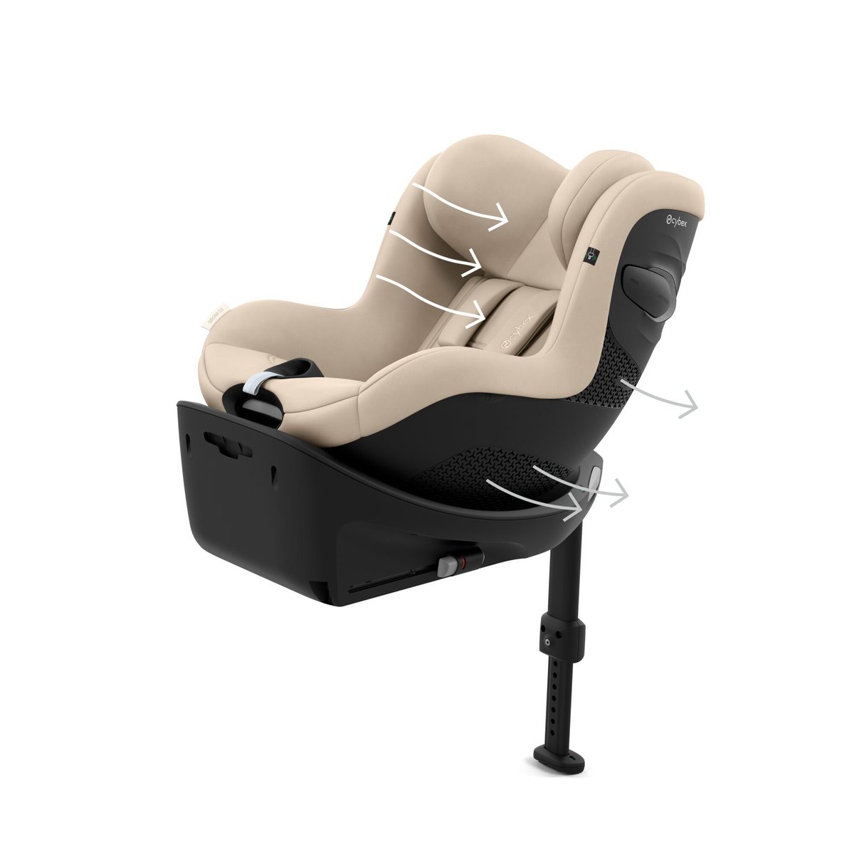 Siège auto Sirona G3 i-Size rotatif beige almond, CYBEX