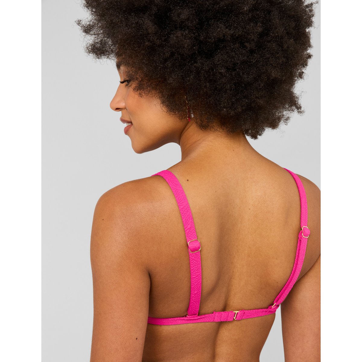 Haut de maillot de bain rose, BZB