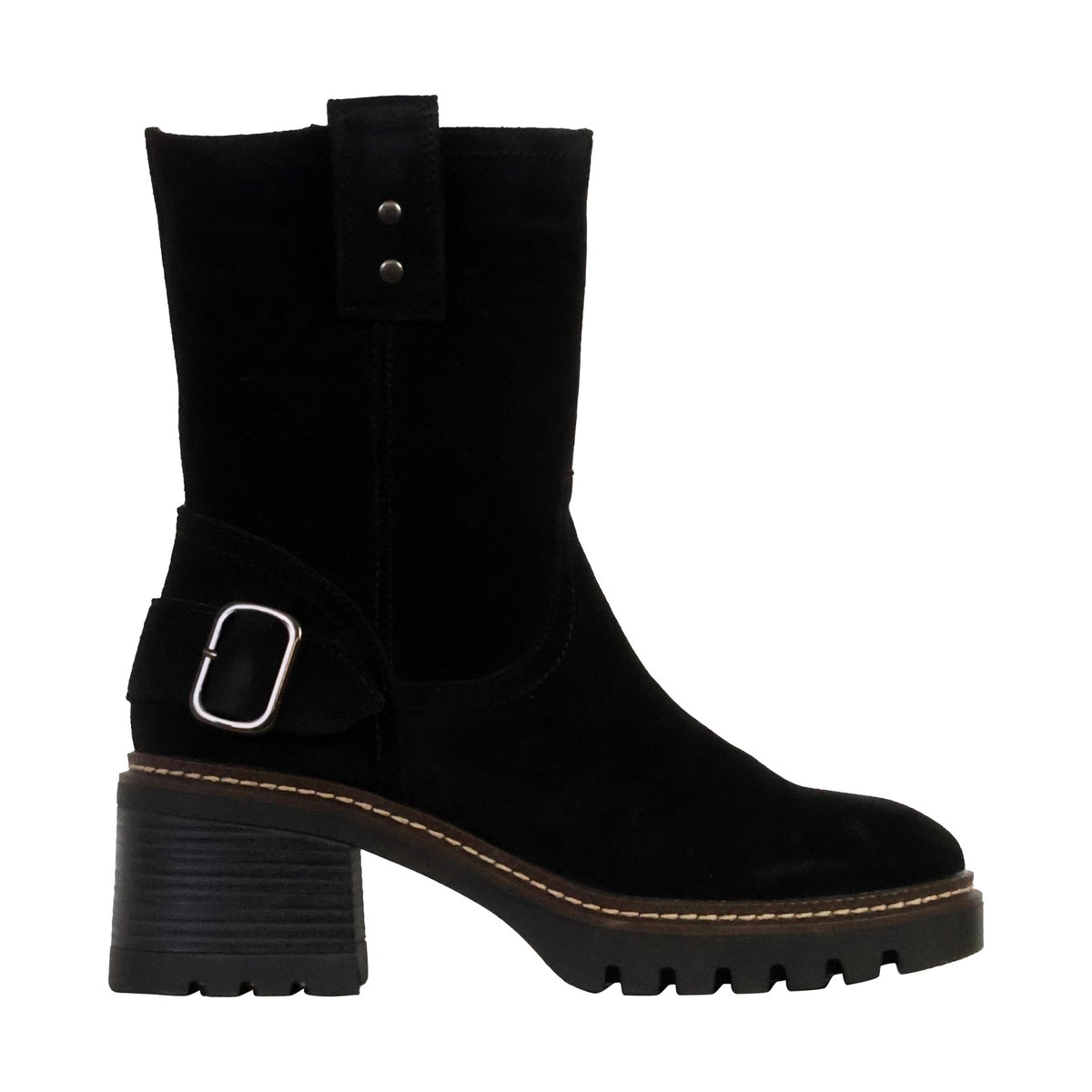 Bottines Cuir Alénoa noir, THE DIVINE FACTORY