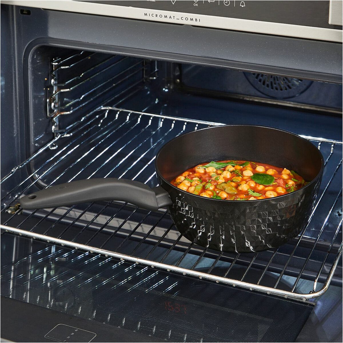 3-Piece Diamo 18/20/22cm Saucepan Set with Black Diamond coating black, TOWER