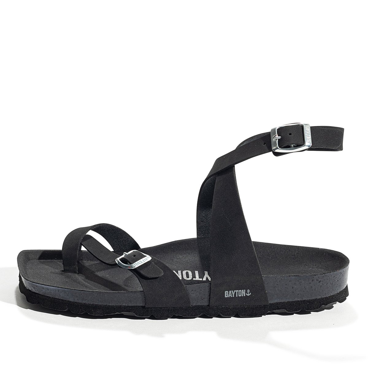 Sandales Vegan SWAN noir, BAYTON
