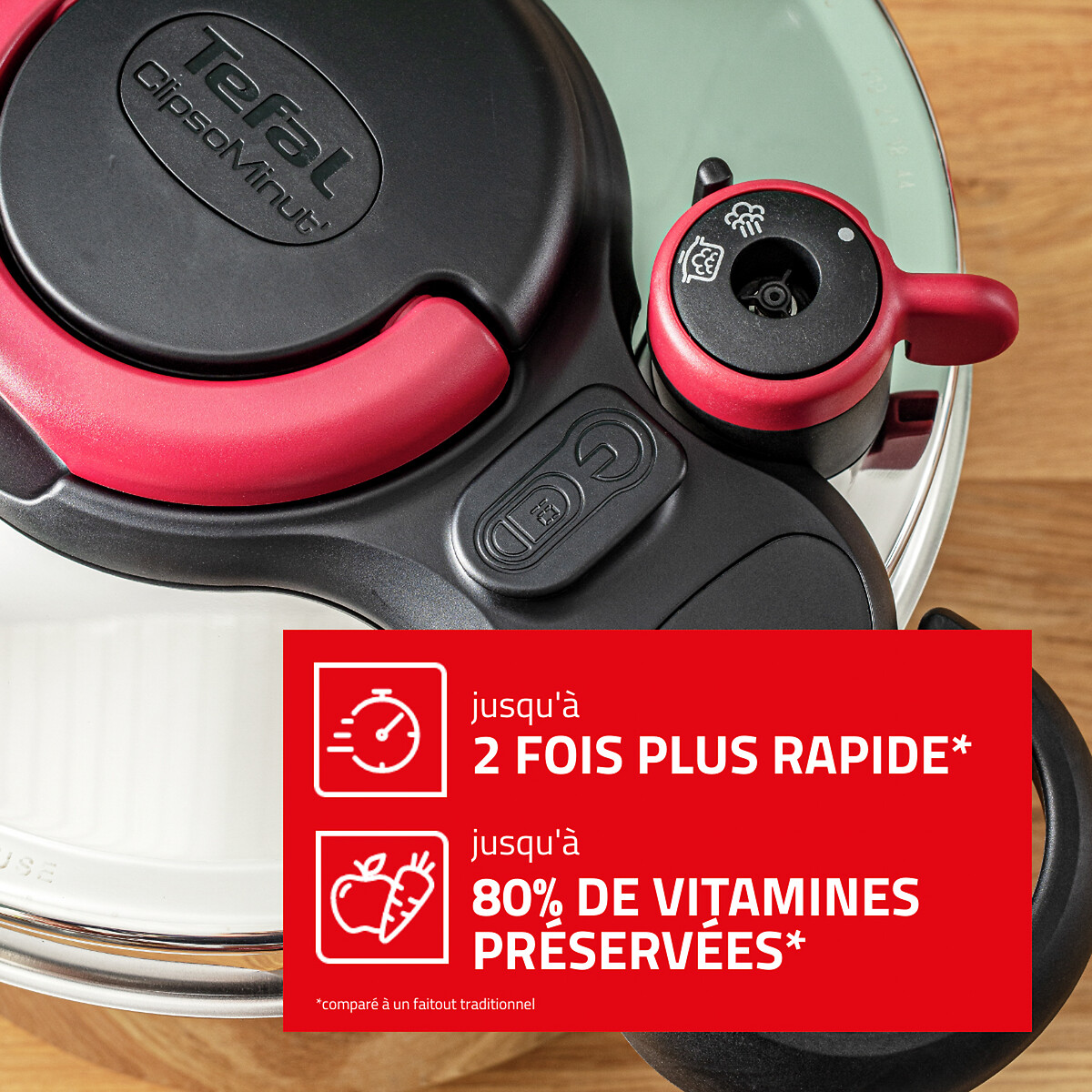 Autocuiseur Clipsominut Easy inox, SEB