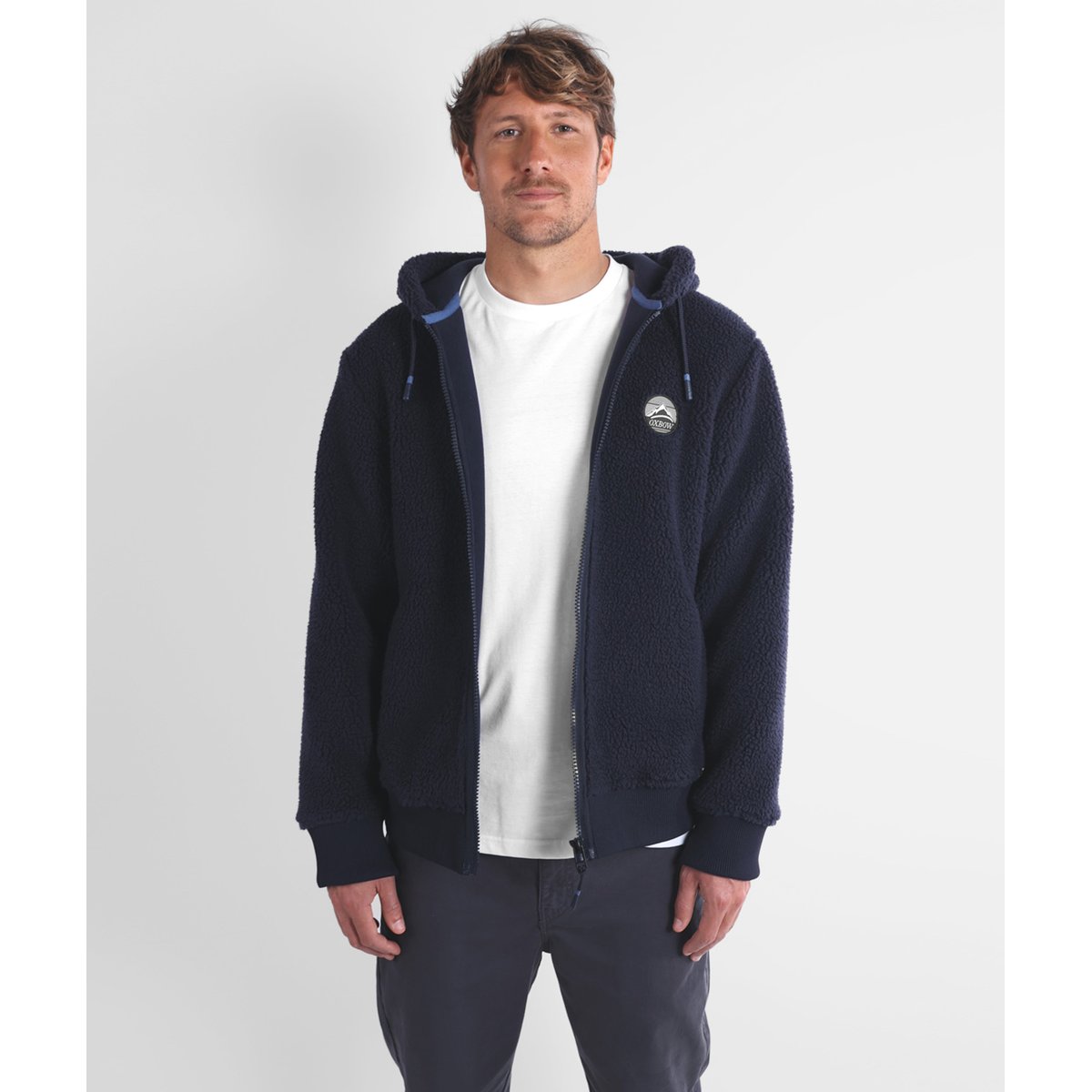 Sherpa capuche full zip SEFTY deep marine, OXBOW