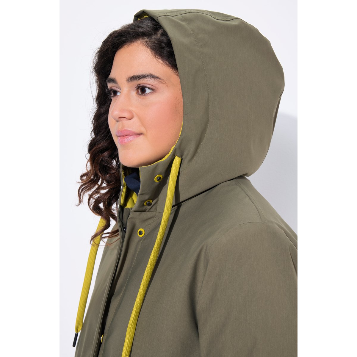 Parka technique HYPRAR 3-en-1 à capuche vert mousse, ULLA POPKEN