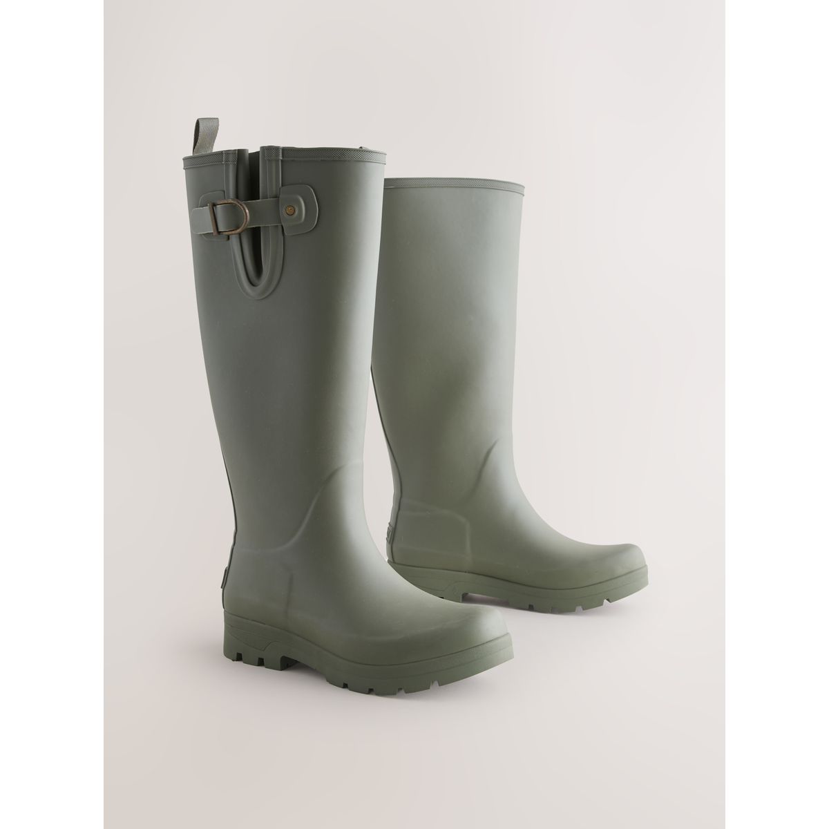 Bottes de pluie fourrées premium vert kaki, NEXT