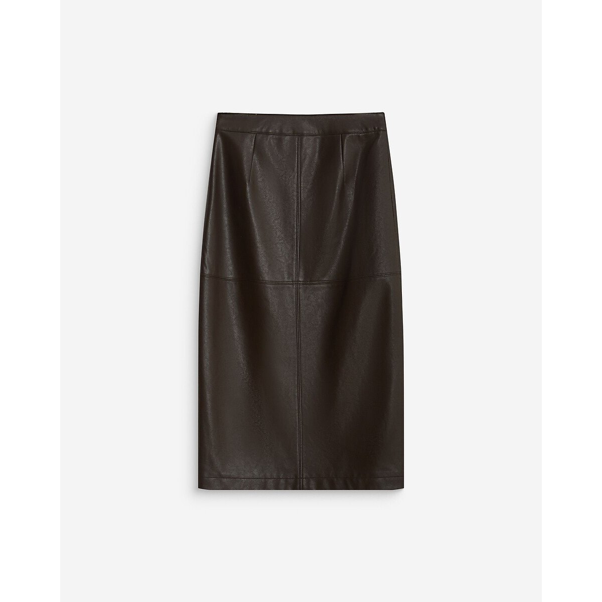 Jupe midi simili-cuir, AENOR chocolat, GRACE & MILA