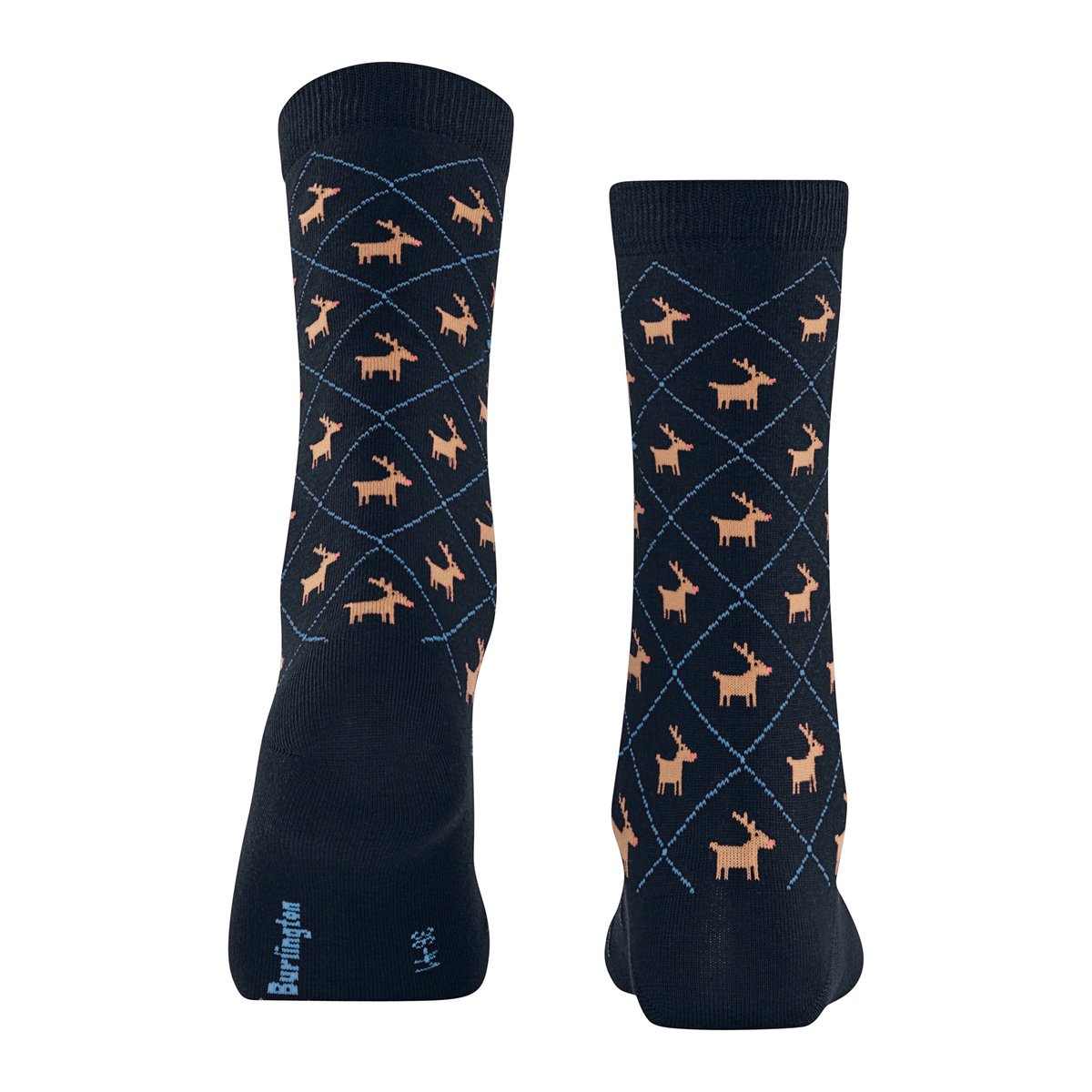 Chaussettes Reindeer Opaque marin, BURLINGTON