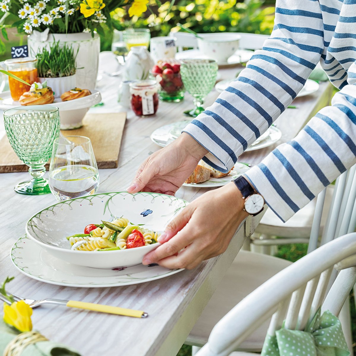 Assiette Creuse À Pâtes COLOURFUL SPRING vert, VILLEROY & BOCH