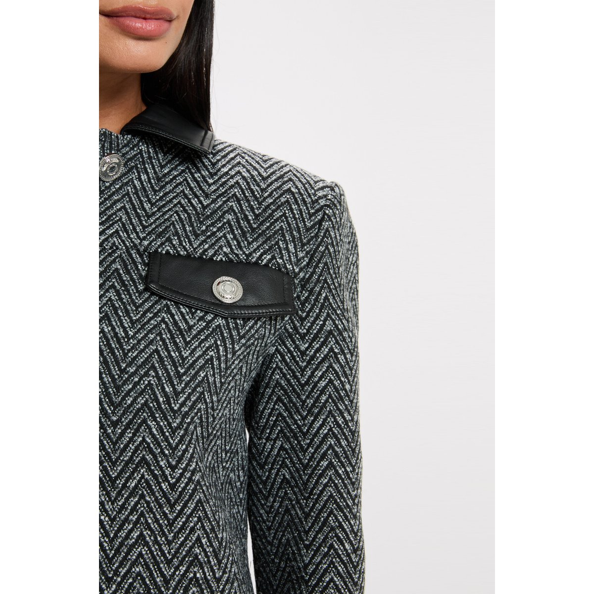 Veste manche longue noir, MORGAN