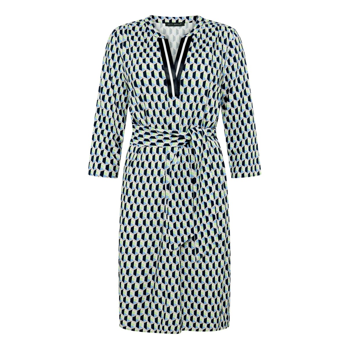 Robe-chemisier à ceinture bleu/vert, BETTY BARCLAY