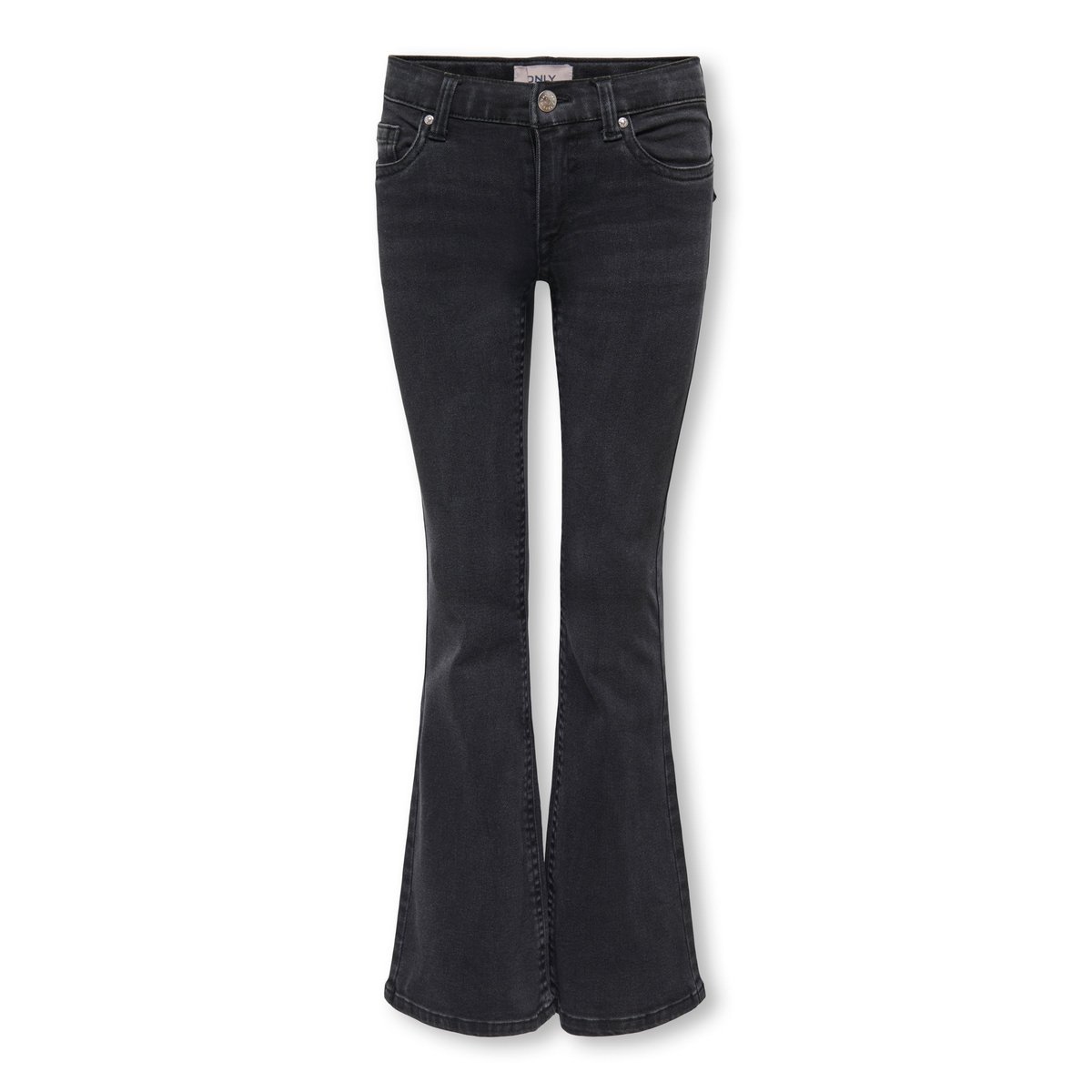 Jean Flared washed black, KIDS ONLY