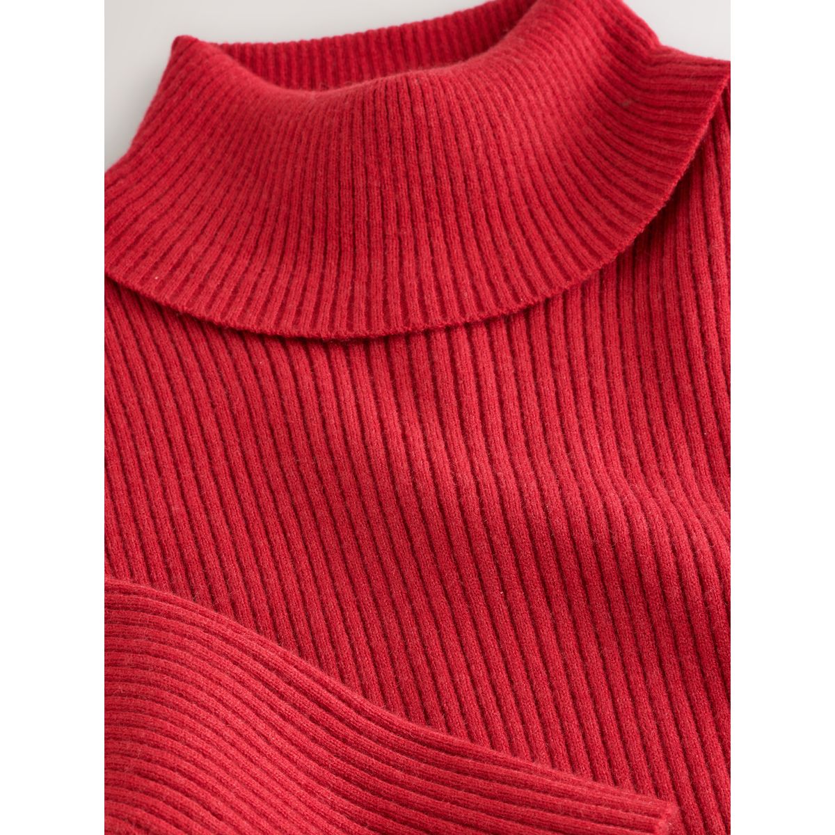 Pull col roulé rouge, NEXT
