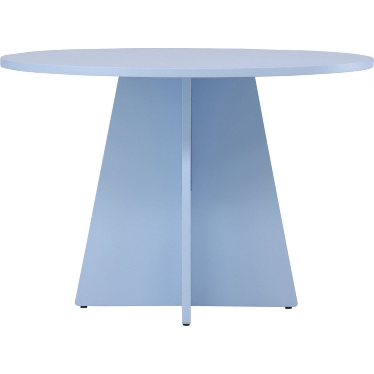 Table à manger ronde BOOTCUT en bois bleu ciel, RECOLLECTION