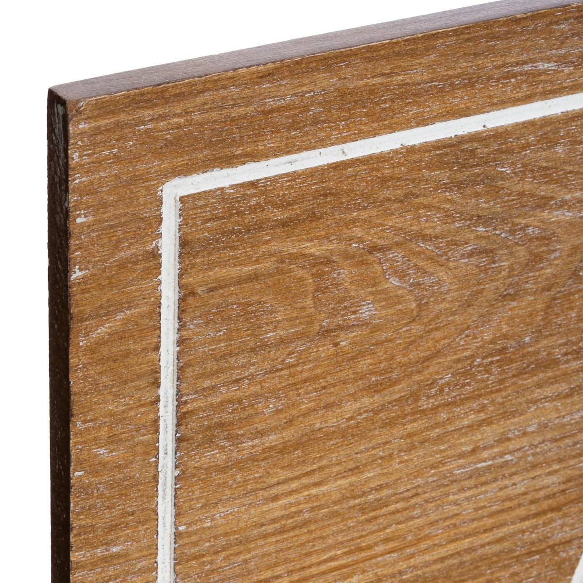 Décoration murale manuscrite en bois MATIAS marron, ATMOSPHERA