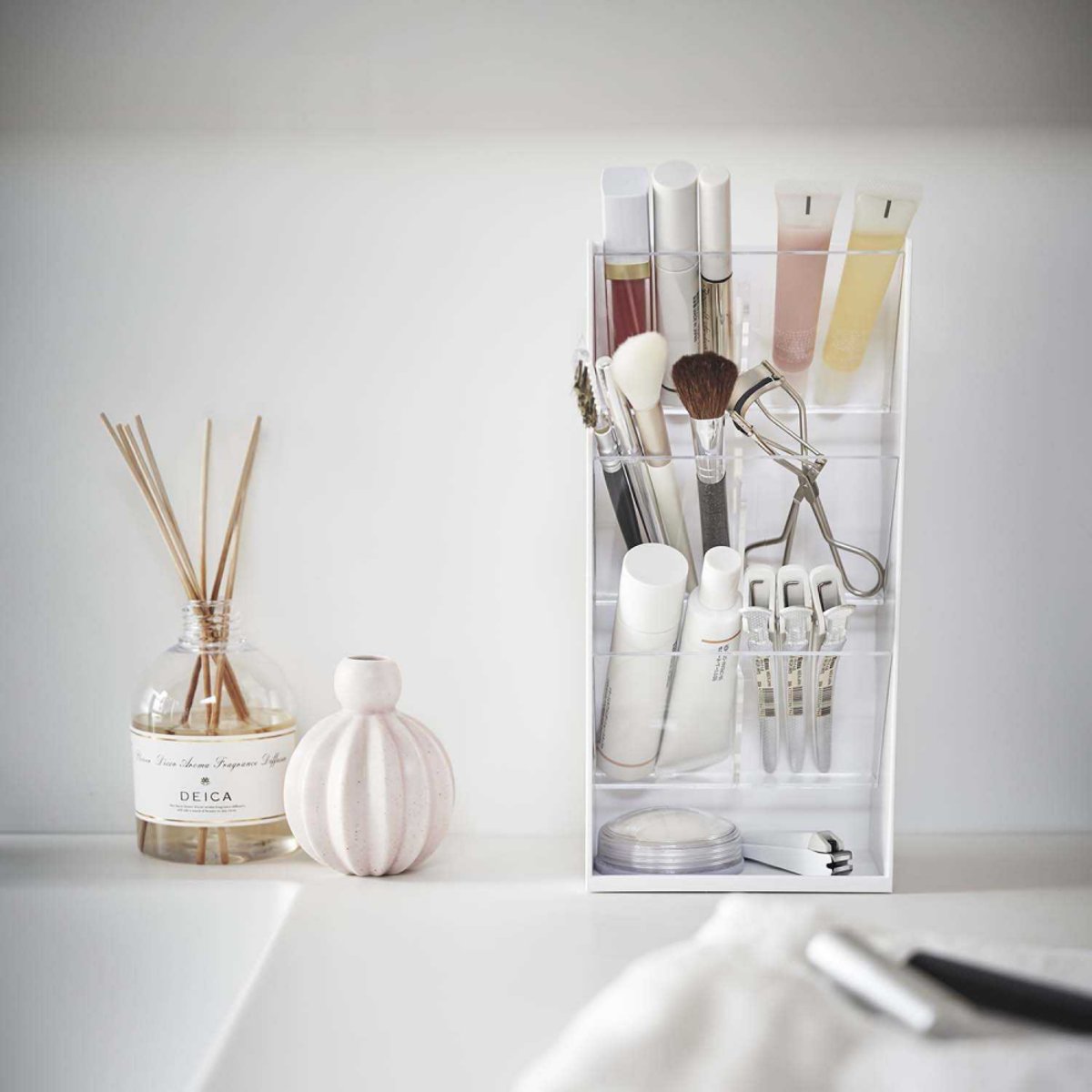 Rangement pour maquillage Tower blanc, YAMAZAKI