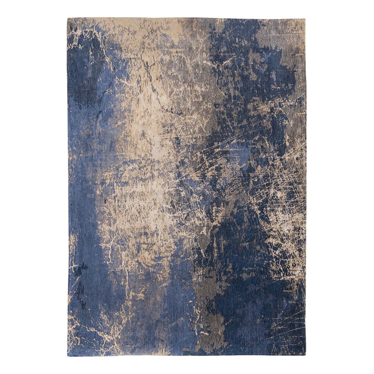 Tapis intérieur/extérieur tissé plat BLUE VOID - Louis de Poortere bleu, NOVATREND