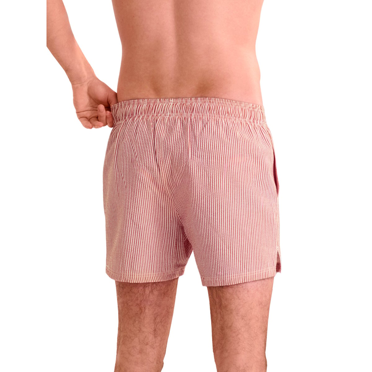Short de bain à rayures Men Swimwear rouge, LISCA