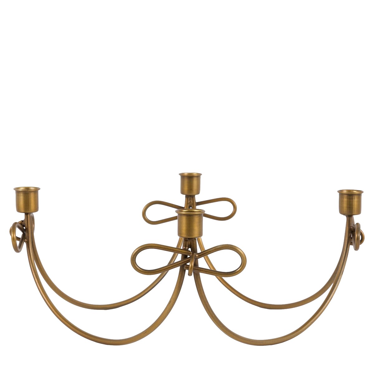 Heritage Bow Candle Holder in Gold gold-coloured, ÉDITÉ