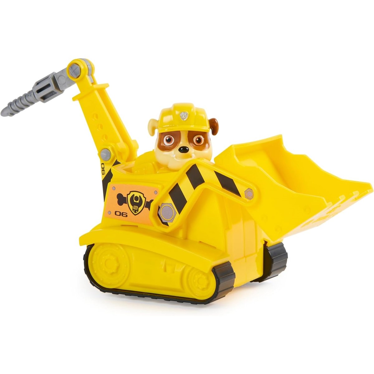La Pat Patrouille Véhicule de chantier avec la figurine de Rubble v019845, SPIN MASTER