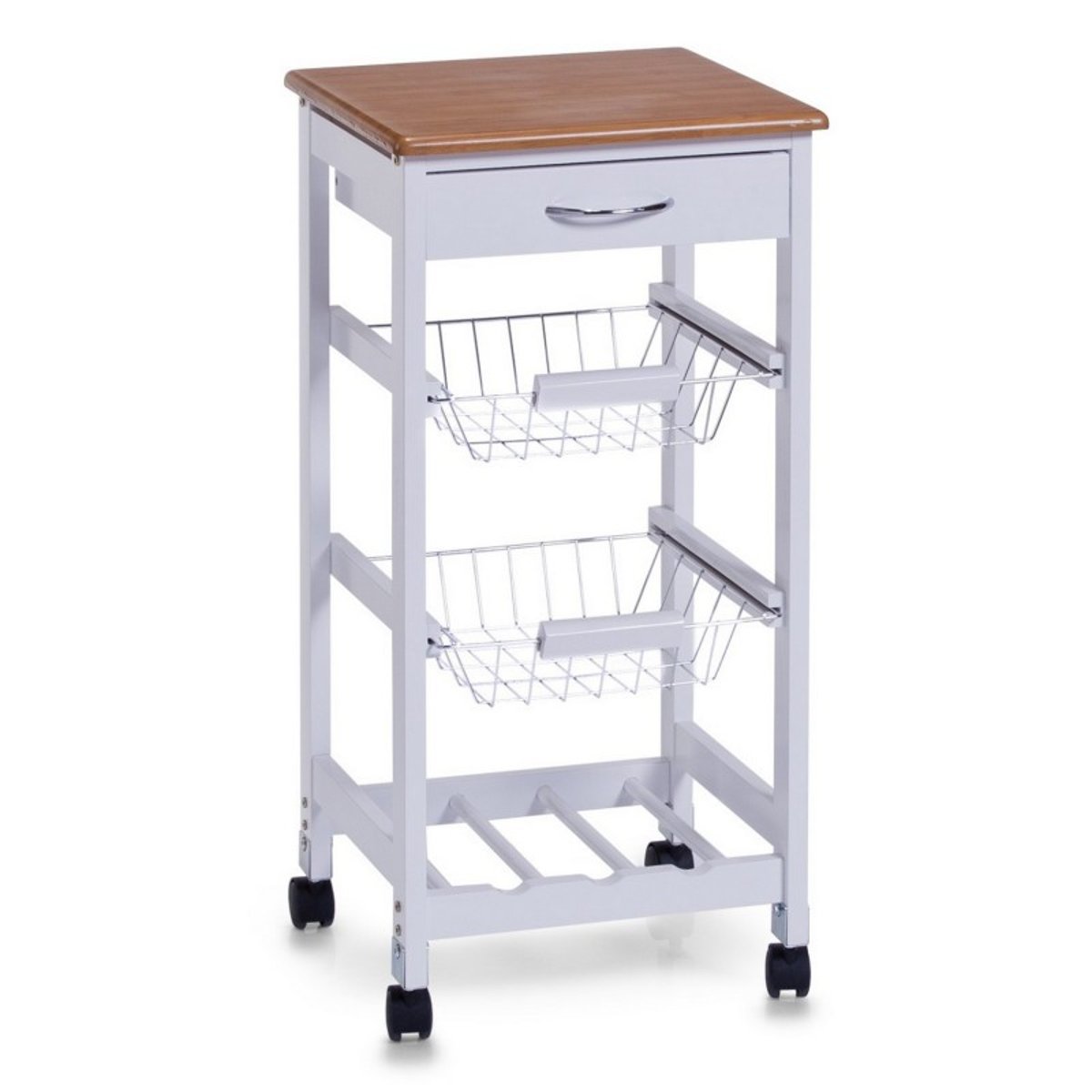 Desserte cuisine bois blanc, ZELLER PRESENT