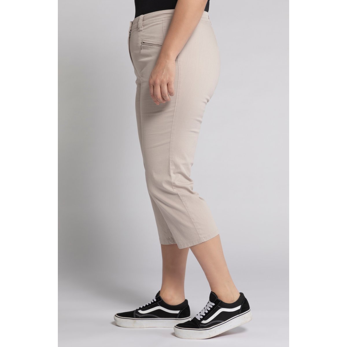 Pantalon, longueur au mollet mastic, ULLA POPKEN