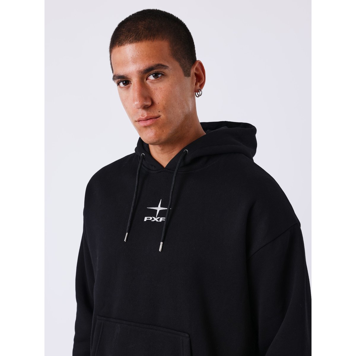 Sweat à capuche Faucon égyptien noir, PROJECT X