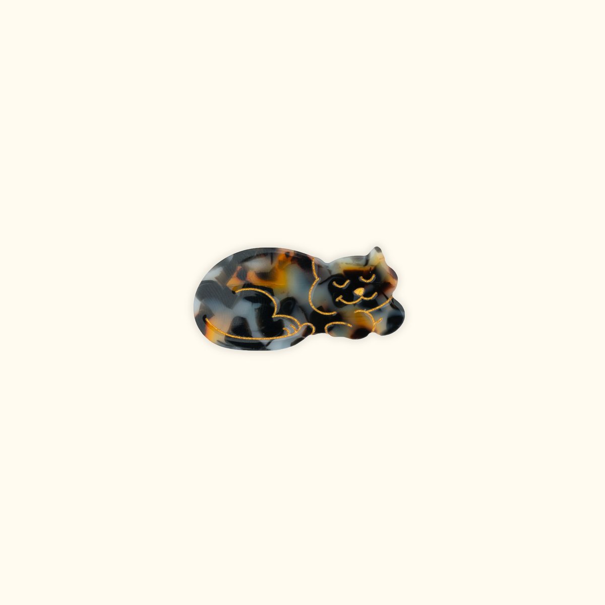Barrette CHAT ISABELLE ecaille de tortue, COUCOU SUZETTE