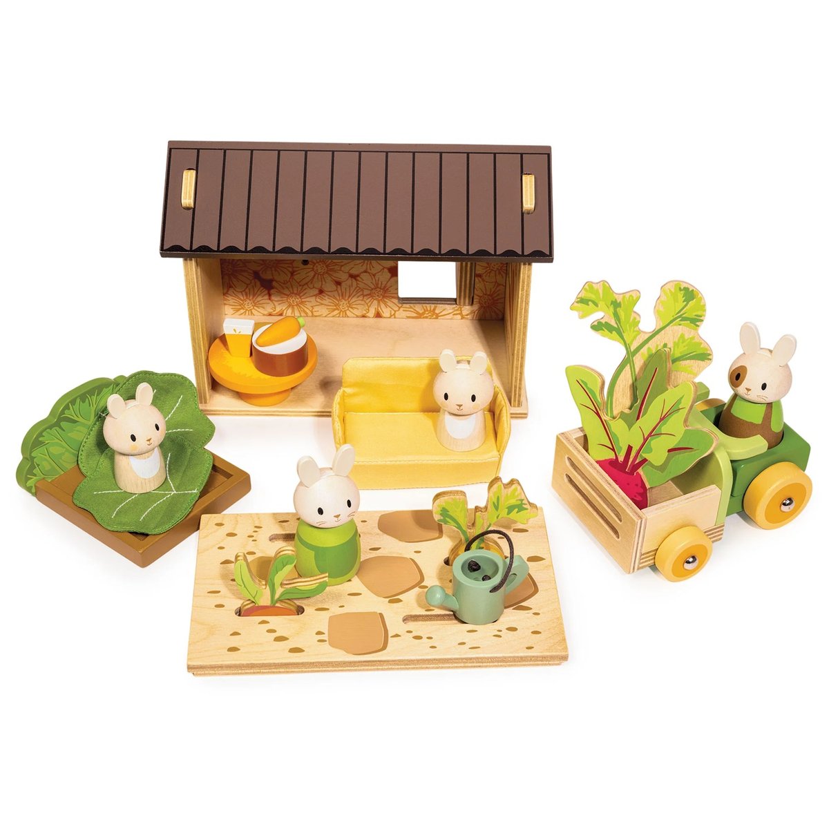 Le potager des lapins beige, TENDER LEAF TOYS